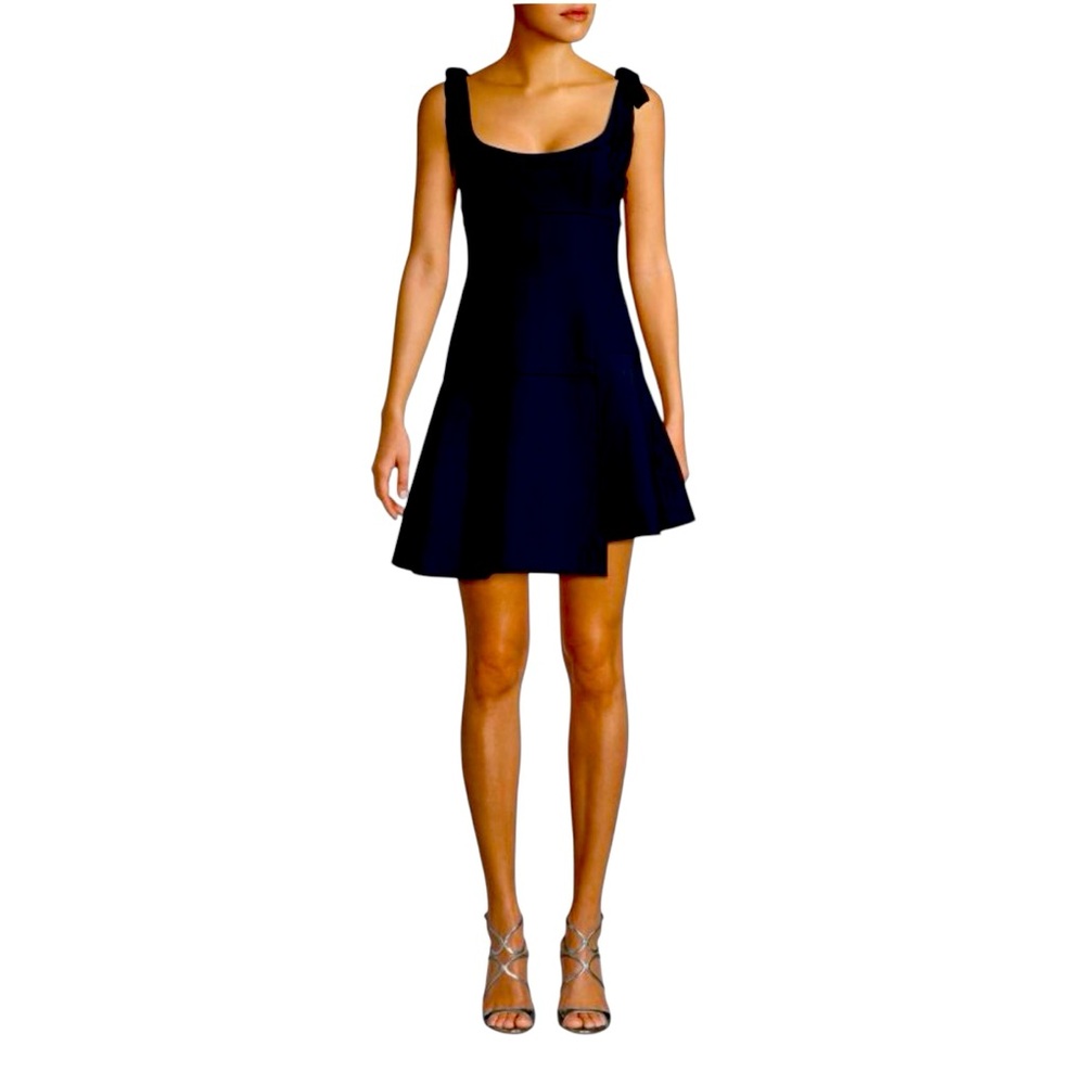 CINQ a SEPT JEANETTE TIED ASYMMETRICAL MINI DRESS - Picture 3 of 9